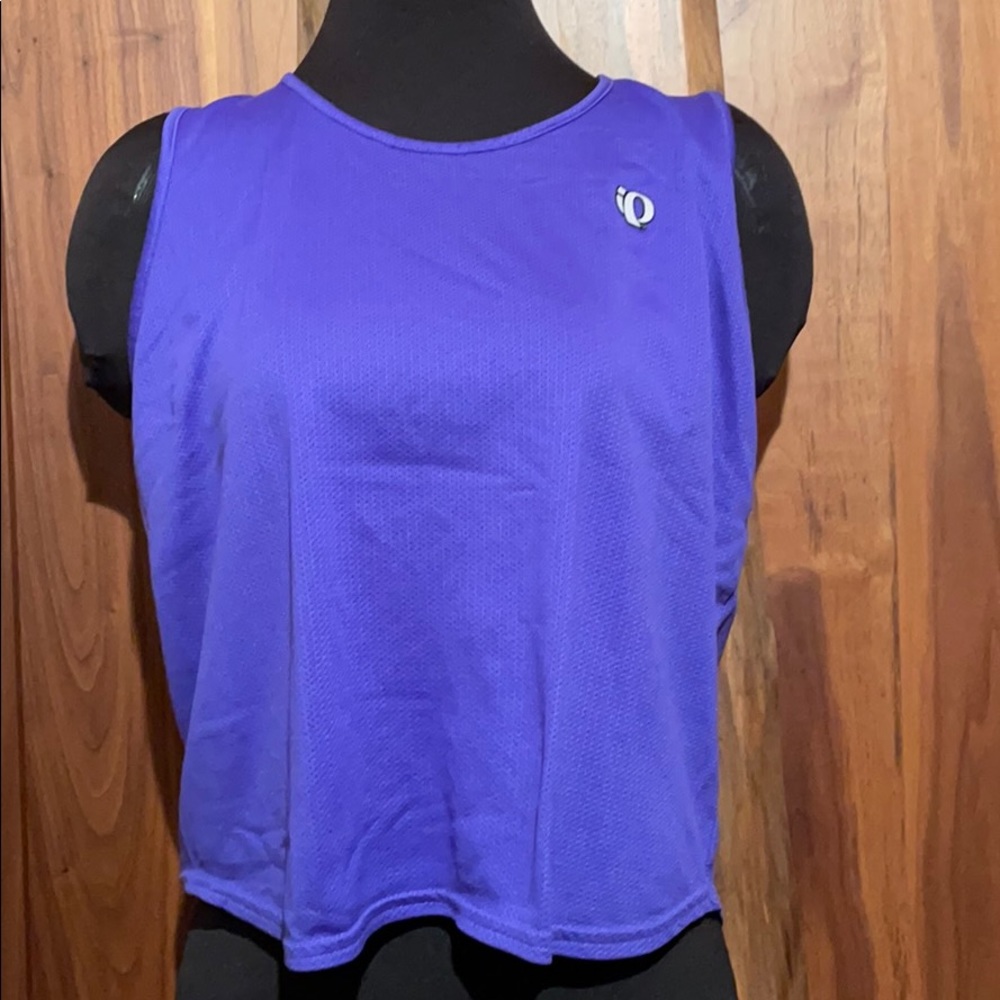 Pearl Izumi Blue Sleeveless Tank Top, Size Large